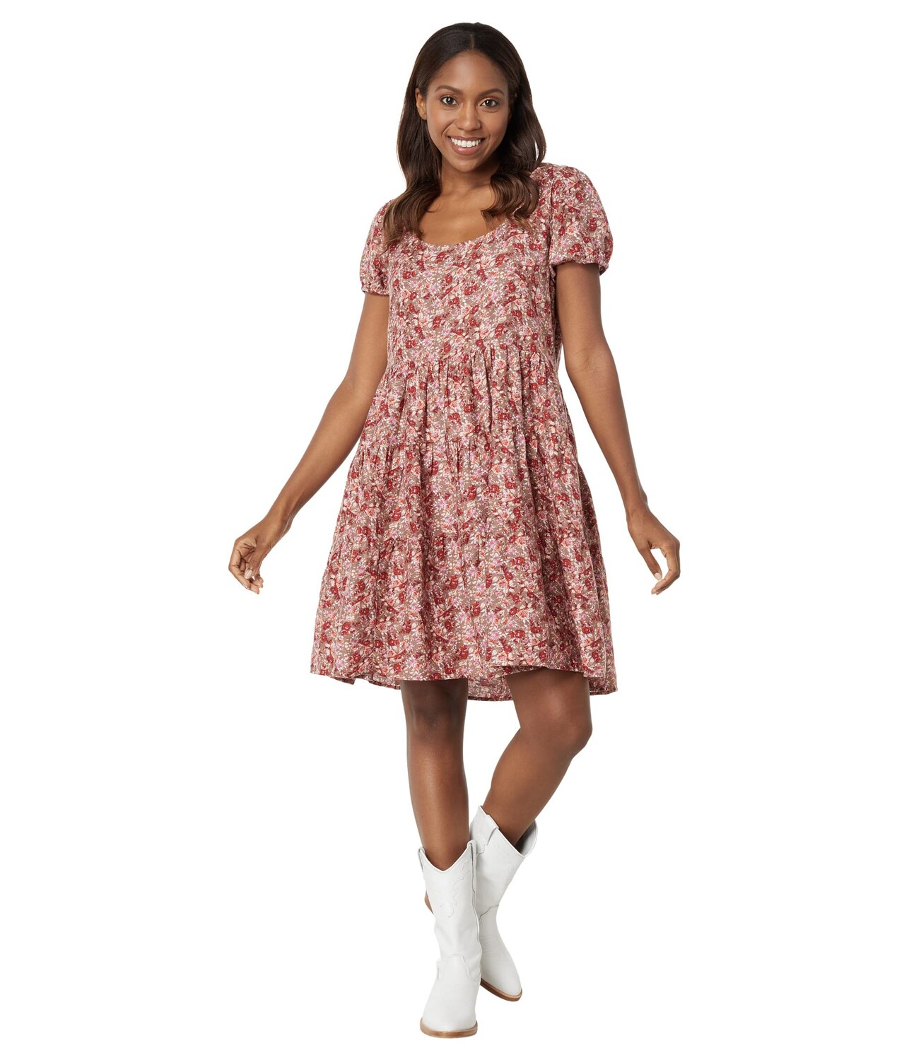 

Платье Lucky Brand, Short Sleeve Babydoll Dress