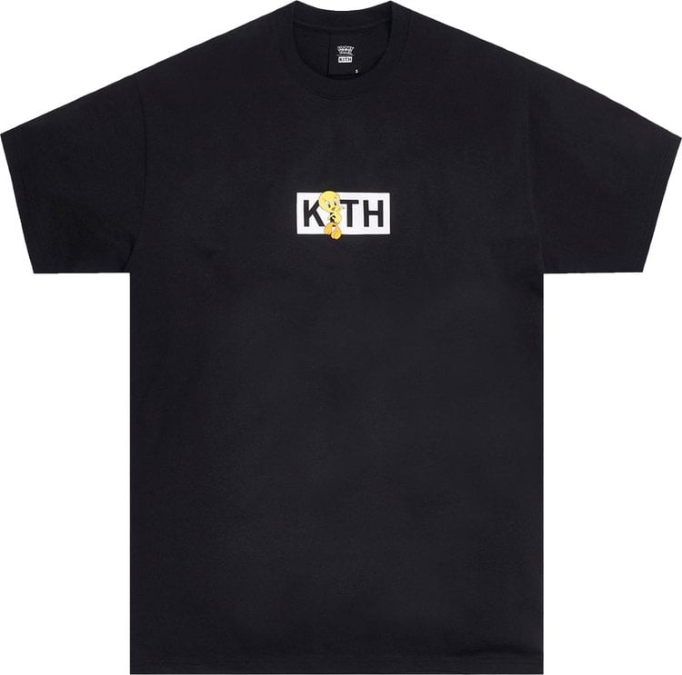 Футболка Kith x Looney Tunes Tweety Classic Logo Tee 'Black', черный - фото