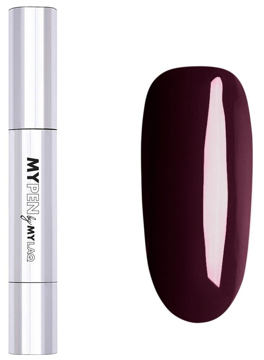 

Mylaq My Pen 3w1 гибридный лак для ногтей, My Easy Dark Burgundy