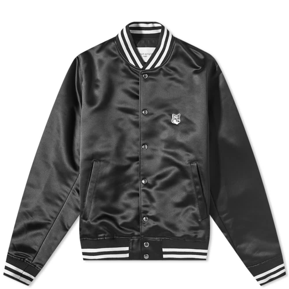 

Атласная куртка Тедди Maison Kitsune, Серый