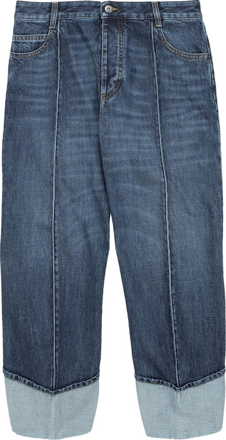 

Брюки Bottega Veneta Denim Trousers 'Mid Blue', синий