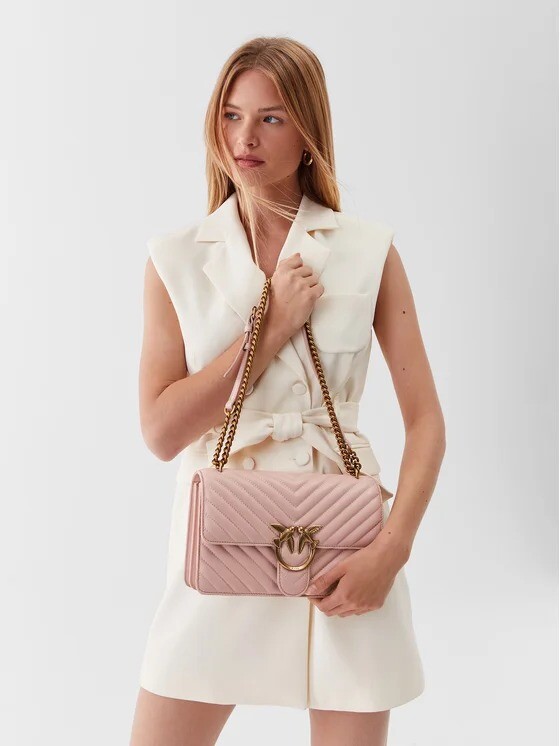 

Сумка CLASSIC LOVE BAG ONE CHEVRON Pinko, розовый