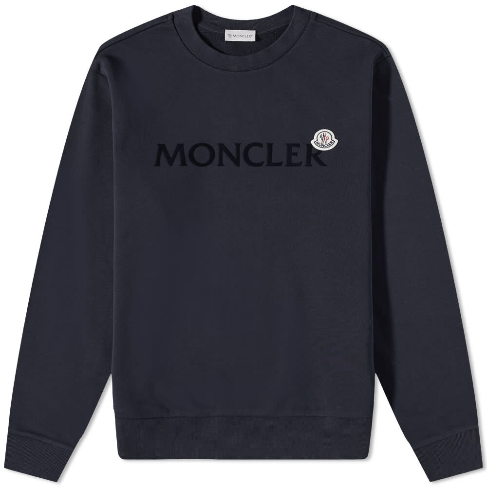 

Толстовка Moncler Trademark Logo Crew Sweat, Черный