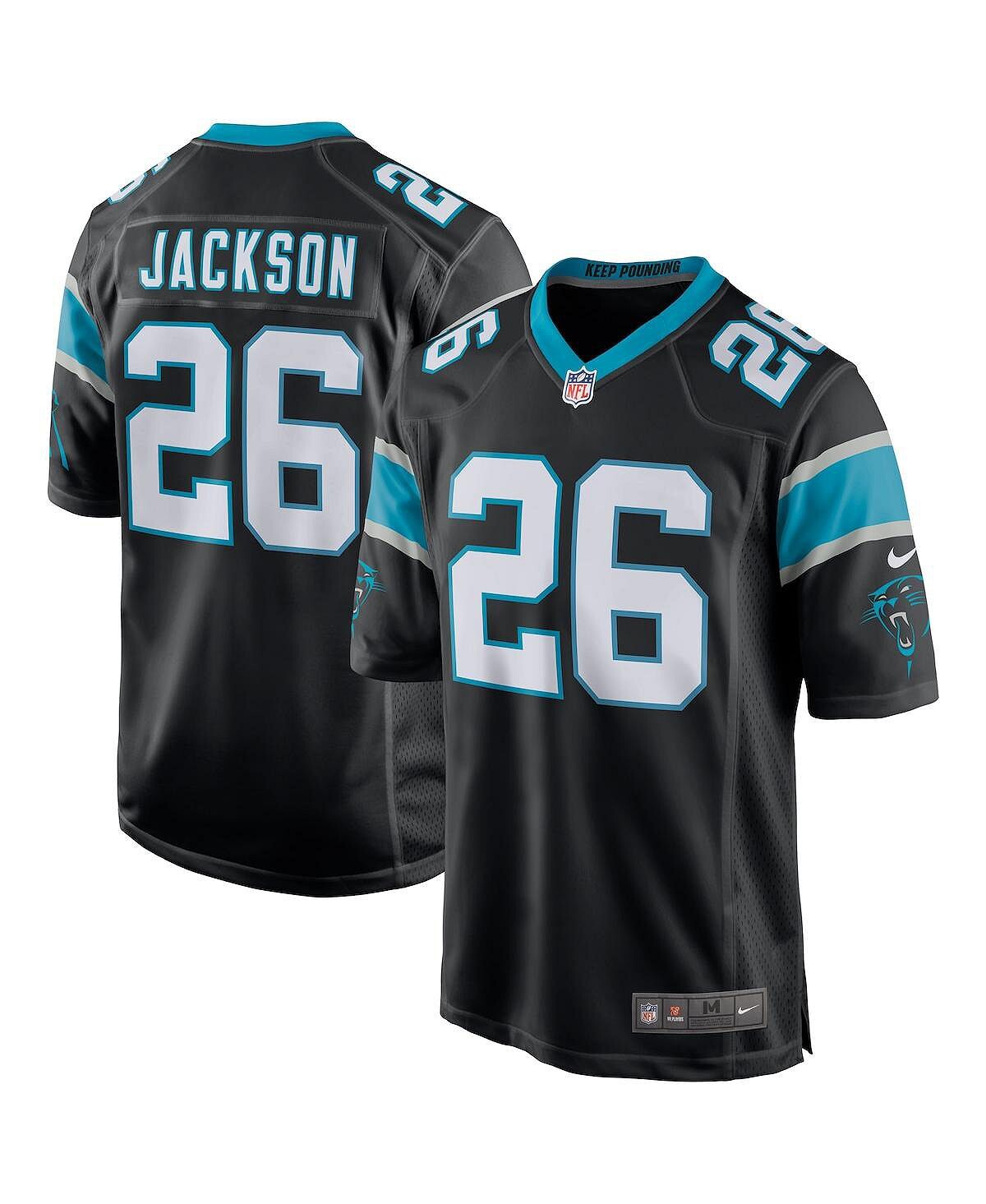 

Мужская футболка donte jackson black carolina panthers game джерси Nike, черный