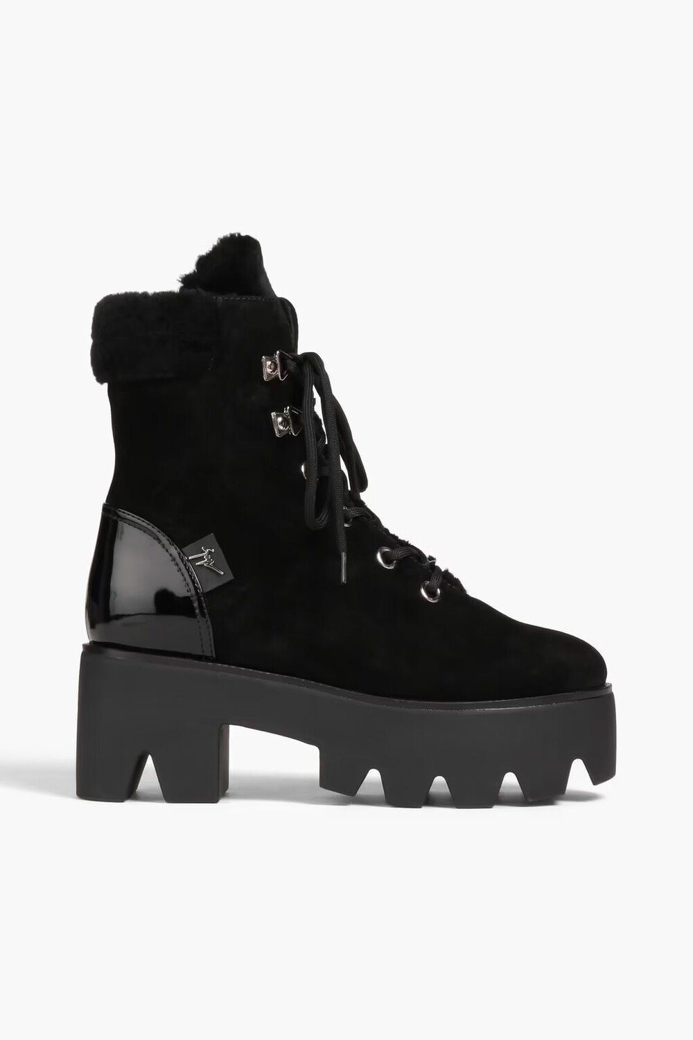 

Замшевые армейские ботинки Daikiri 20 на платформе Giuseppe Zanotti, черный