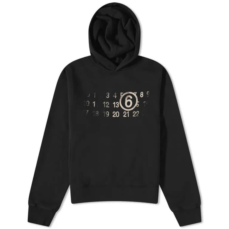 

Толстовка MM6 Maison Margiela Distressed Logo, черный