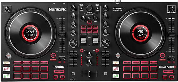 Numark MixTrack Platinum FX USB DJ контроллер MIXTRCKPLATFX numark mixtrack platinum fx 4 дековый диджейский контроллер mixtrack platinum fx 4 deck dj controller
