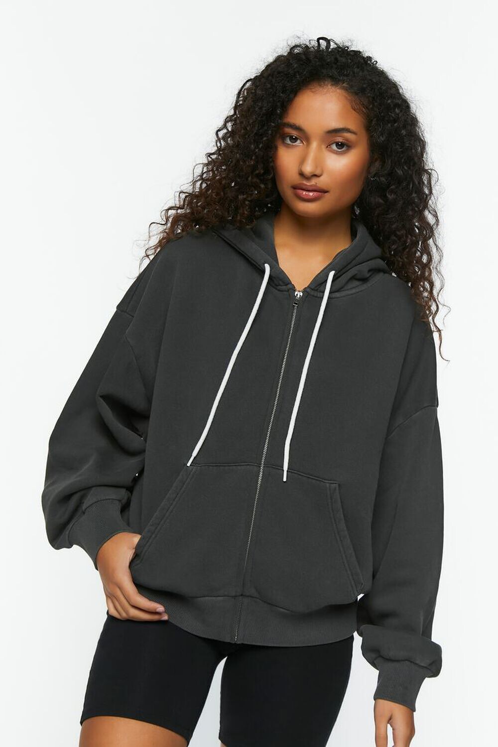 

Толстовка с рисунком Not In The Mood Forever 21, угольный