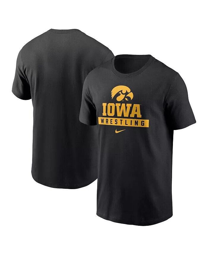 

Мужская черная футболка Iowa Hawkeyes Sport Drop Nike, черный