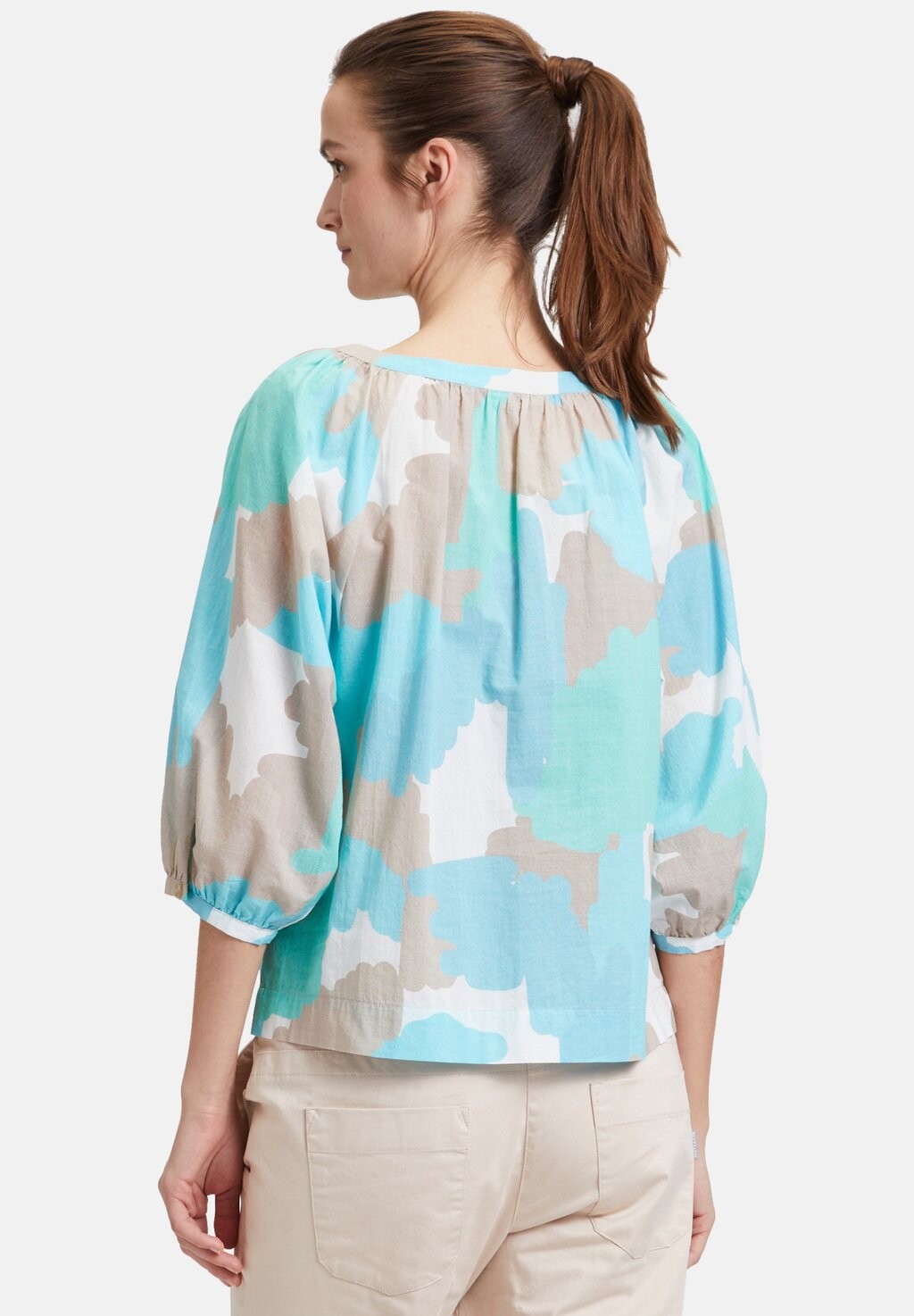 

Блуза SCHLUPF MIT PRINT Betty & Co, светло-голубой
