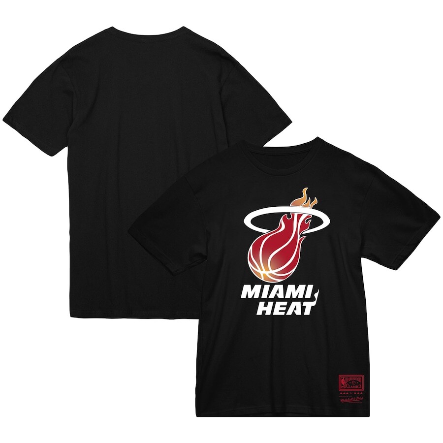 

Футболка с коротким рукавом Mitchell & Ness Miami Heat, черный