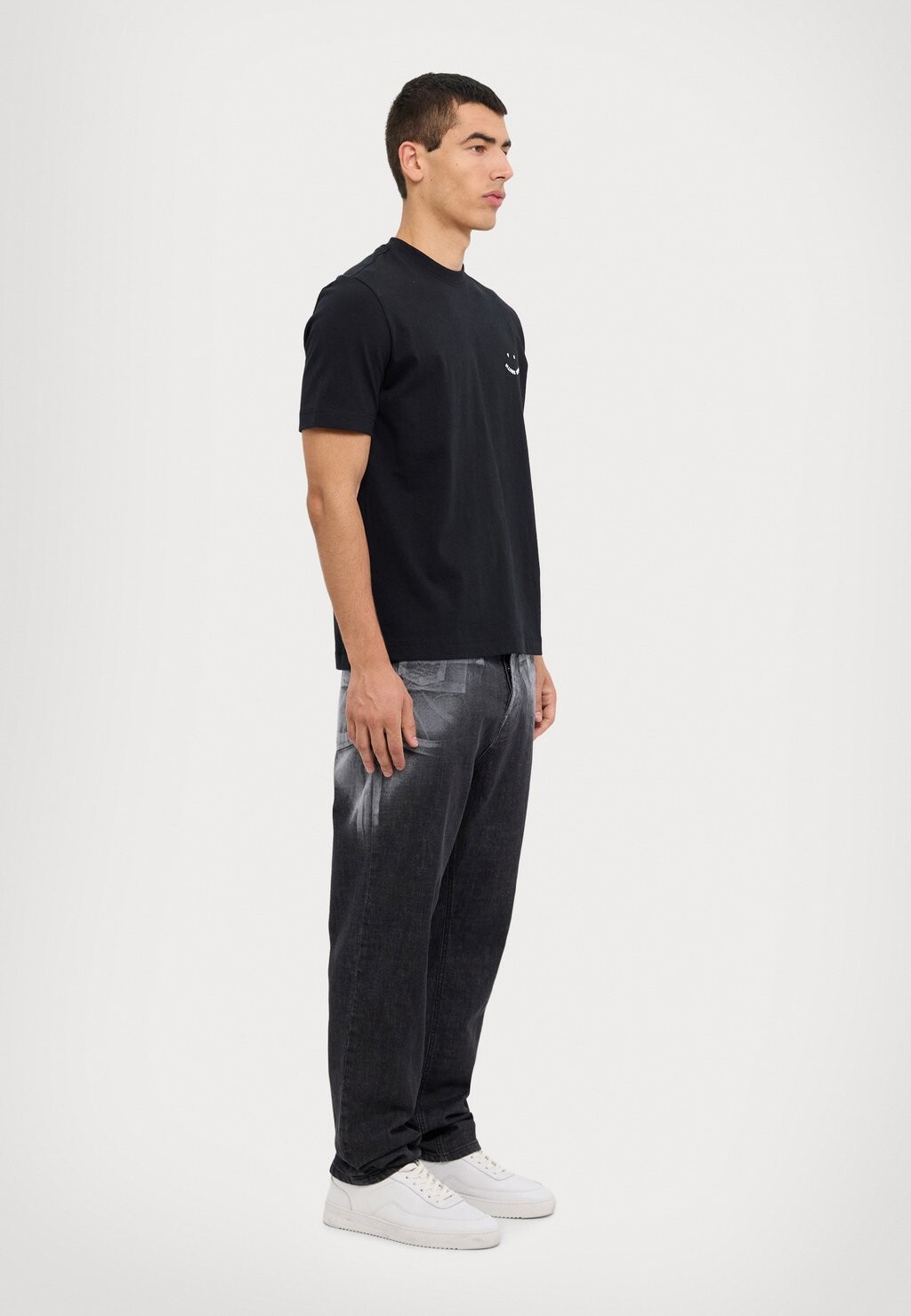 

Простая футболка HAPPY REGULAR FIT PS Paul Smith, черный