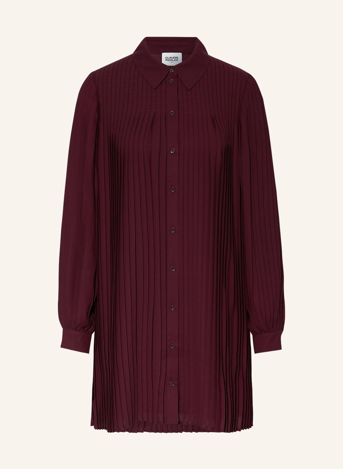 

Платье CLAUDIE PIERLOT mit Plissees, темно-красный