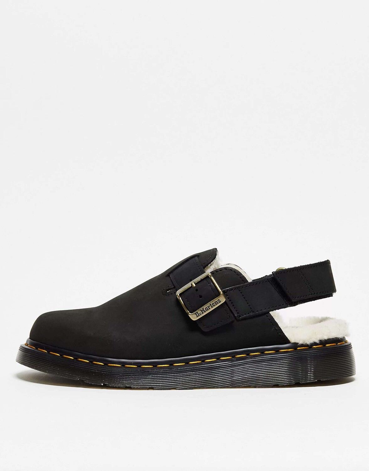 

Мюли Dr Martens Jorge ii из черной кожи на меховой подкладке