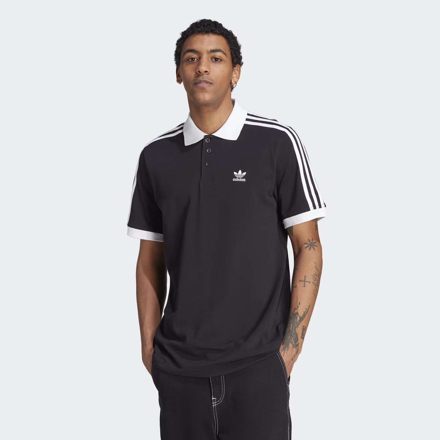 

Рубашка поло с 3 полосками Adicolor Classics Adidas, цвет Black