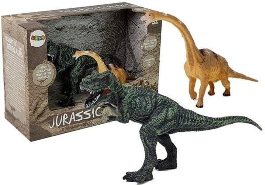 Динозавры 2шт Брахиозавр, Тираннозавр Рекс Lean Toys конструктор динозавр тираннозавр рекс парк юрского периода 939 деталей fc6251
