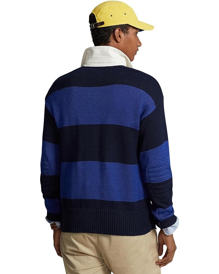 

Свитер Polo Ralph Lauren Striped Cotton Rugby Sweater, цвет Royal Combo