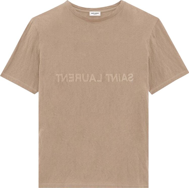 

Футболка Saint Laurent Reverse T-Shirt Tan, загар, Коричневый