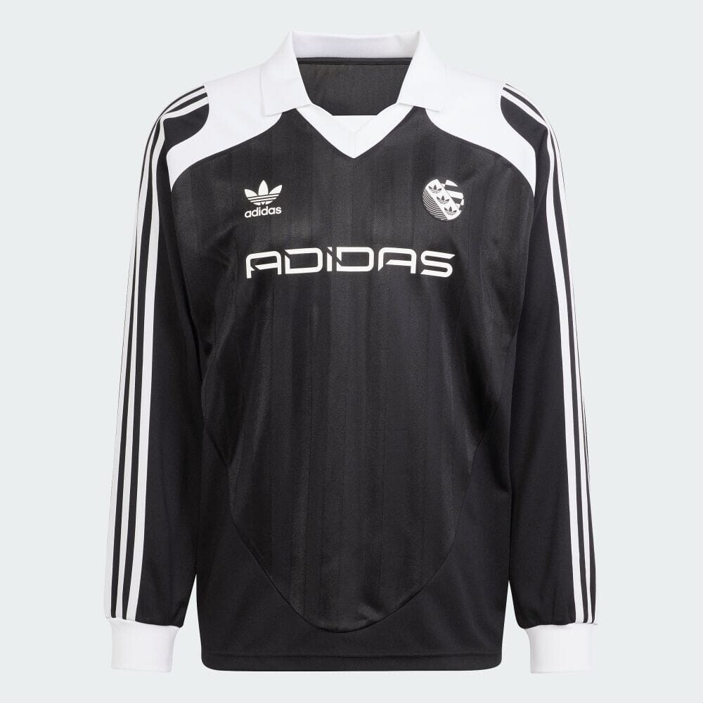 

Лонгслив Adidas Oversized Long Sleeve, черный/белый