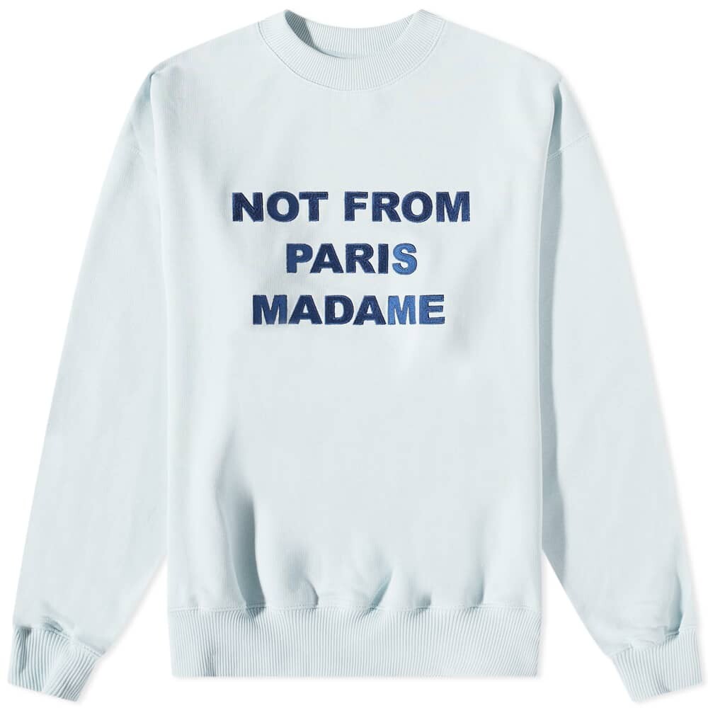 

Толстовка Drôle de Monsieur Not From Paris Madame Crew Sweat, Серый