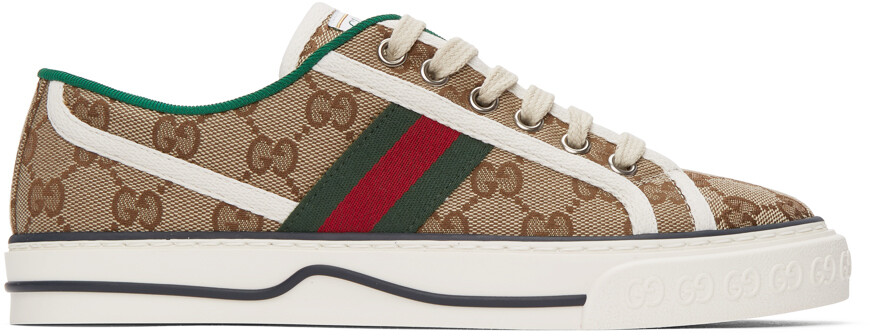 

Бежевые кроссовки GG Supreme 'Gucci Tennis 1977', Бежевый
