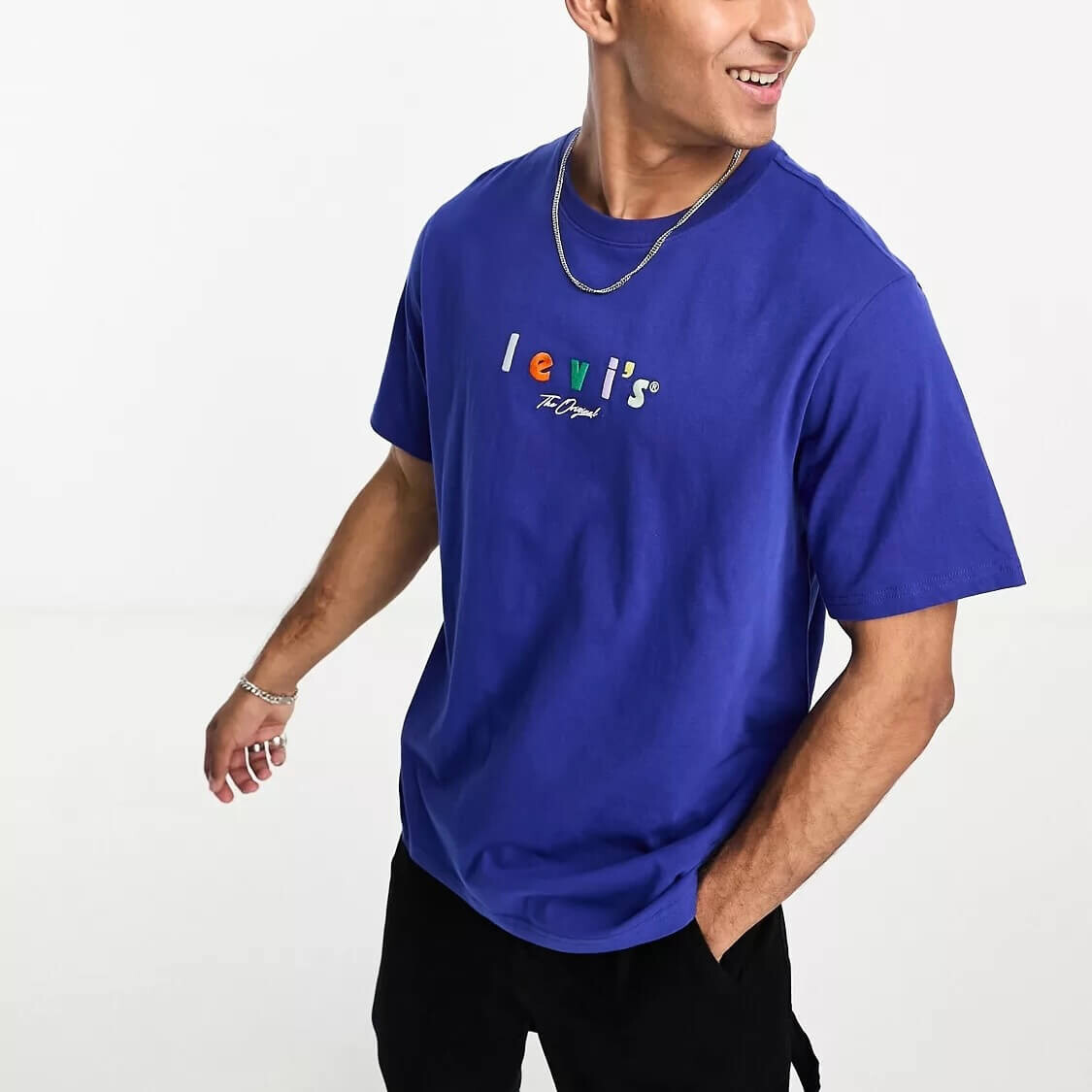 

Футболка Levi's With Multi Central Logo, темно-синий