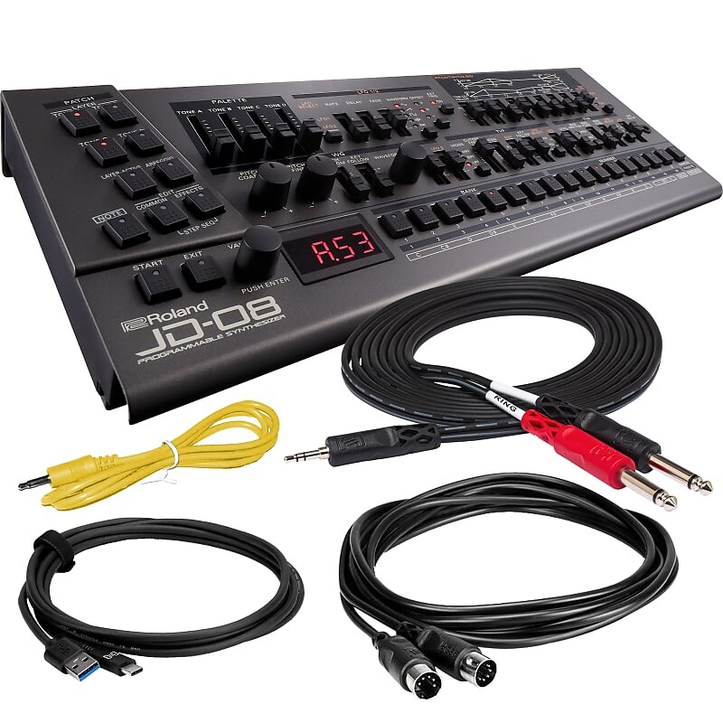 

Модуль синтезатора Roland Boutique JD-08 — комплект кабелей JD-08 Programmable Synthesizer