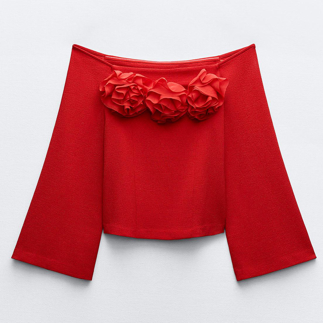 Топ Zara Floral, красный блузка zara kids floral appliqu белый