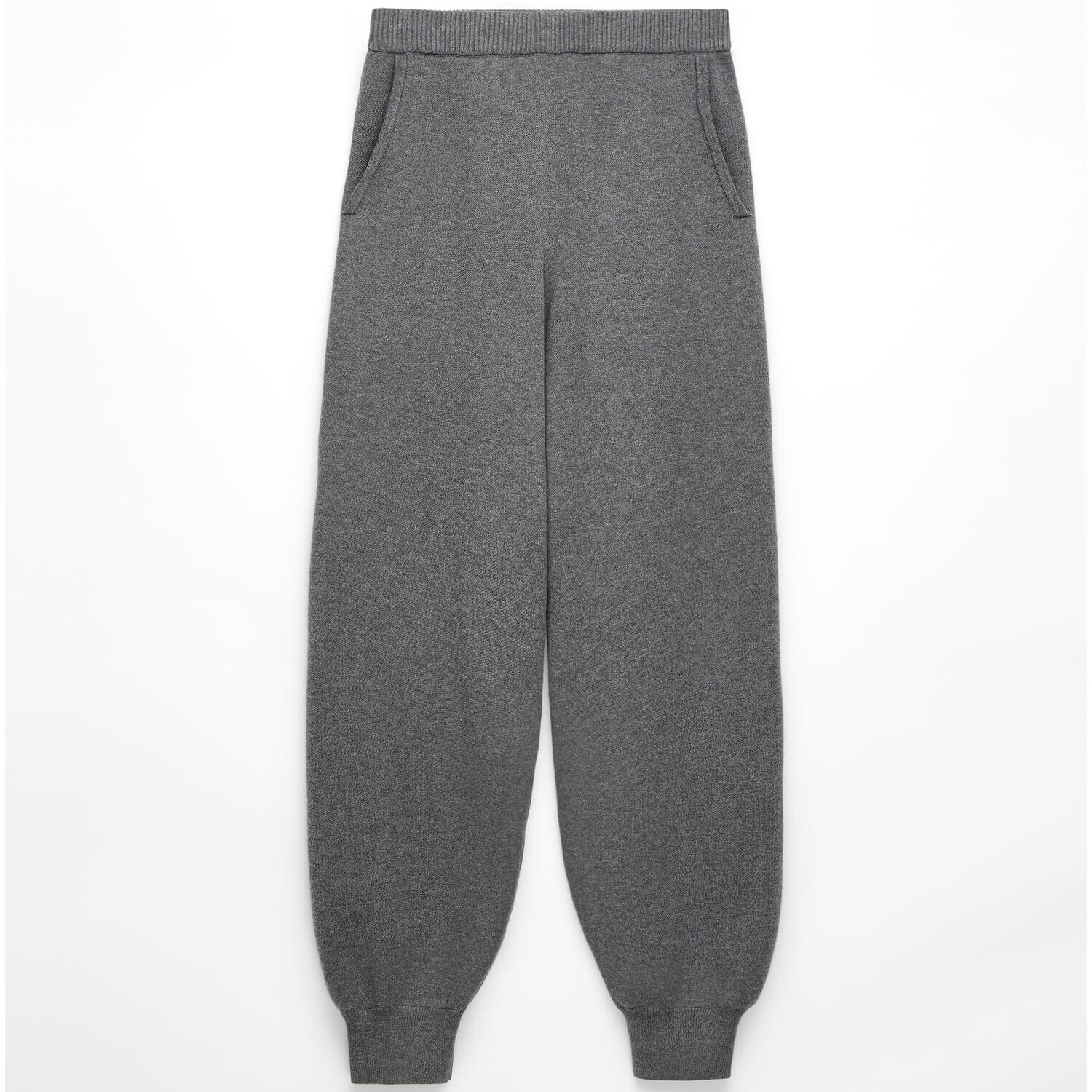 

Брюки-джоггеры Oysho Knit, темно-серый
