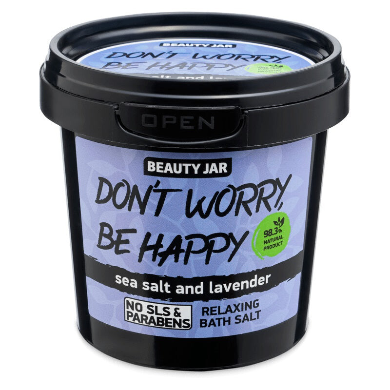 

BEAUTY JAR Соль для ванн Don't Worry Be Happy расслабляющая 150г