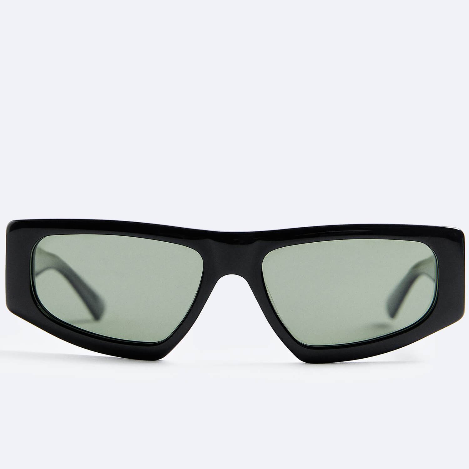 Солнцезащитные очки Zara Rectangular, черный солнцезащитные очки zara metal frame черный