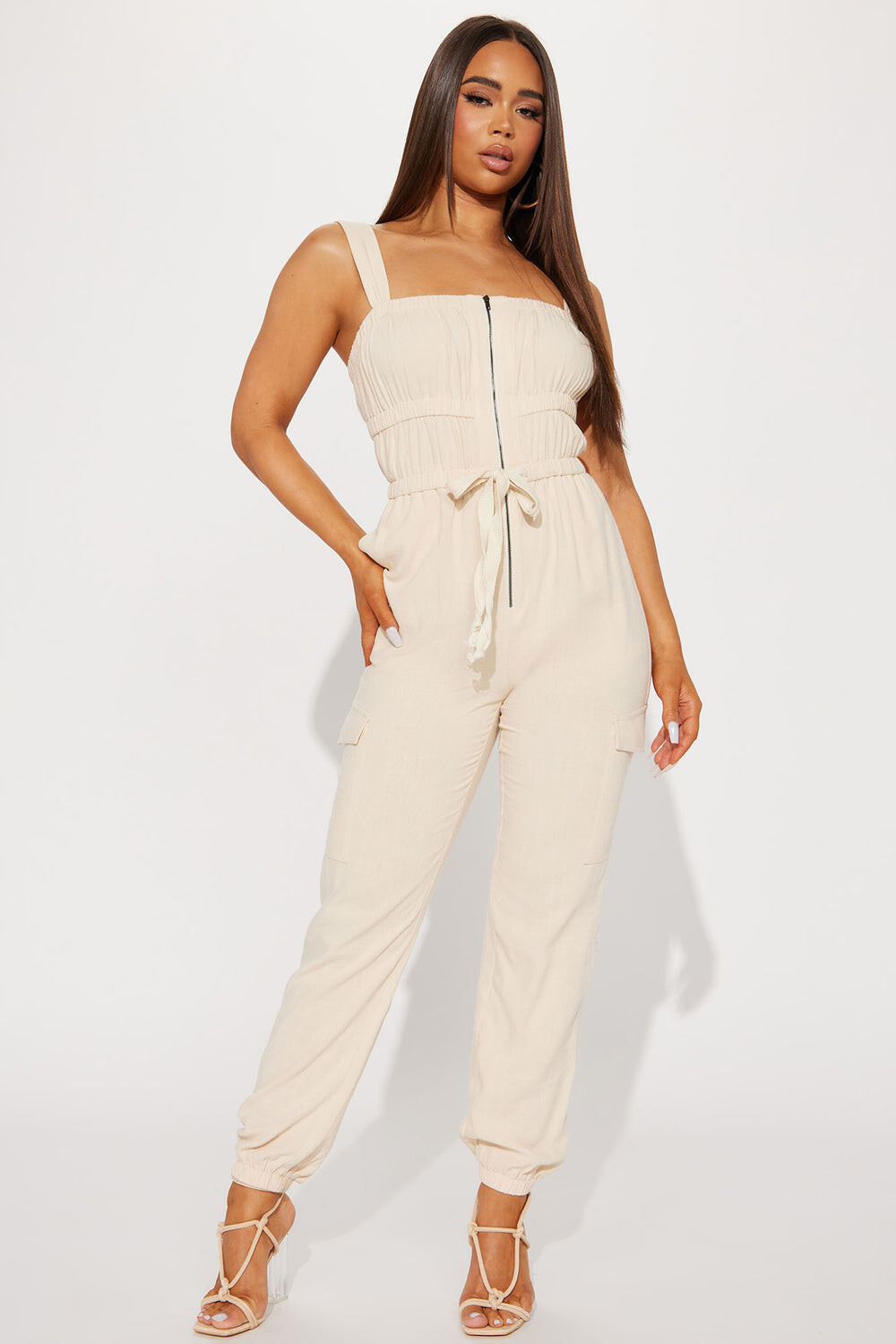 

Комбинезон Fashion Nova LR70010FN, бежевый
