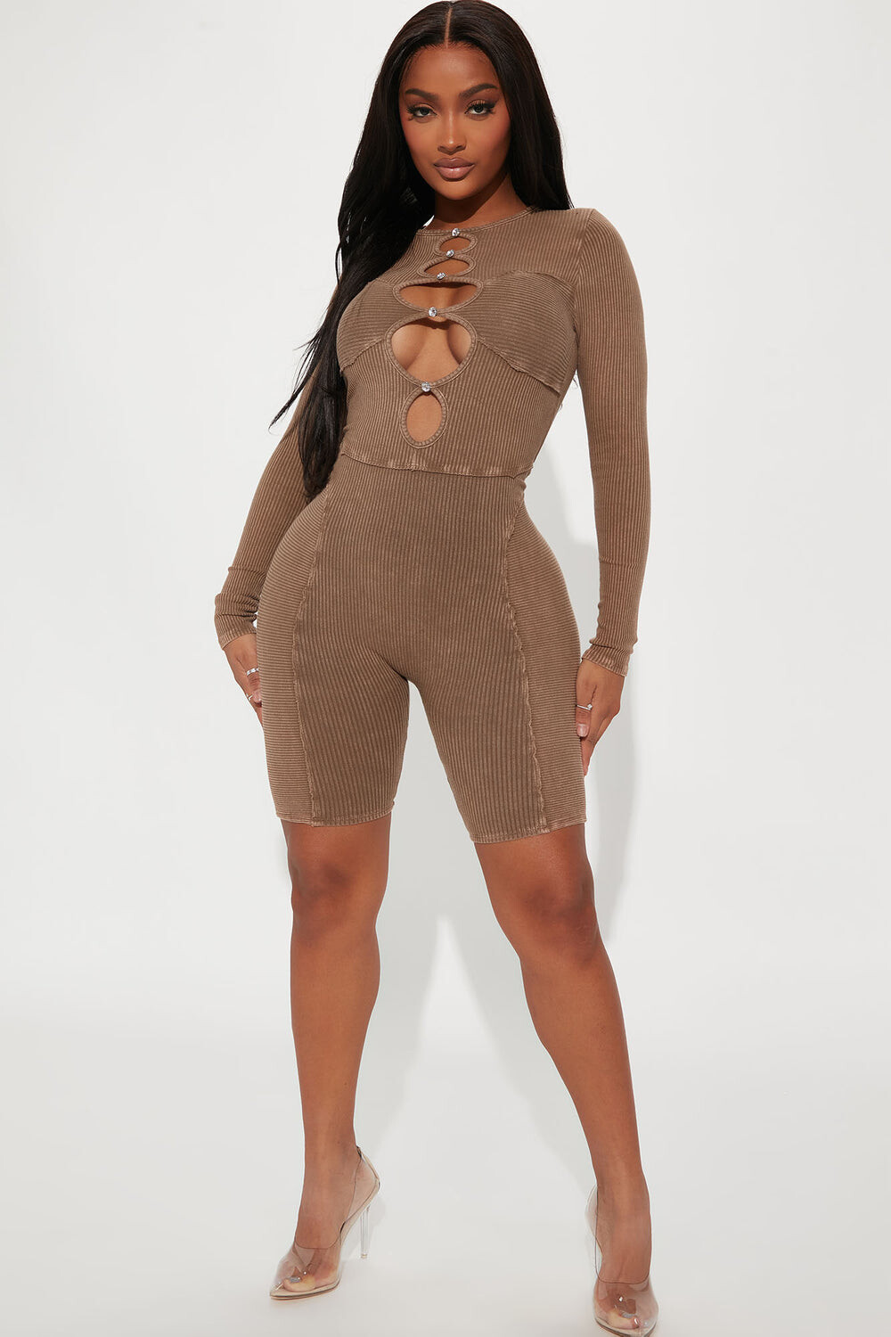 

Комбинезон Fashion Nova GD3639, коричневый