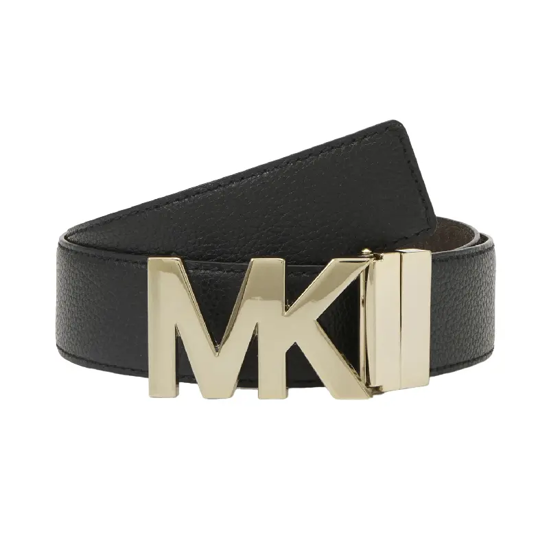 

Ремень Michael Kors Reversible с пластинчатой пряжкой, черный