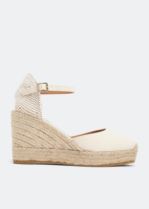 

Эспадрильи KANNA Canvas wedge espadrilles, бежевый