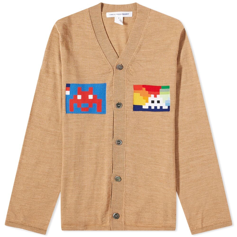 

Джемпер Comme des Garçons SHIRT Invader Graphic Cardigan, Коричневый