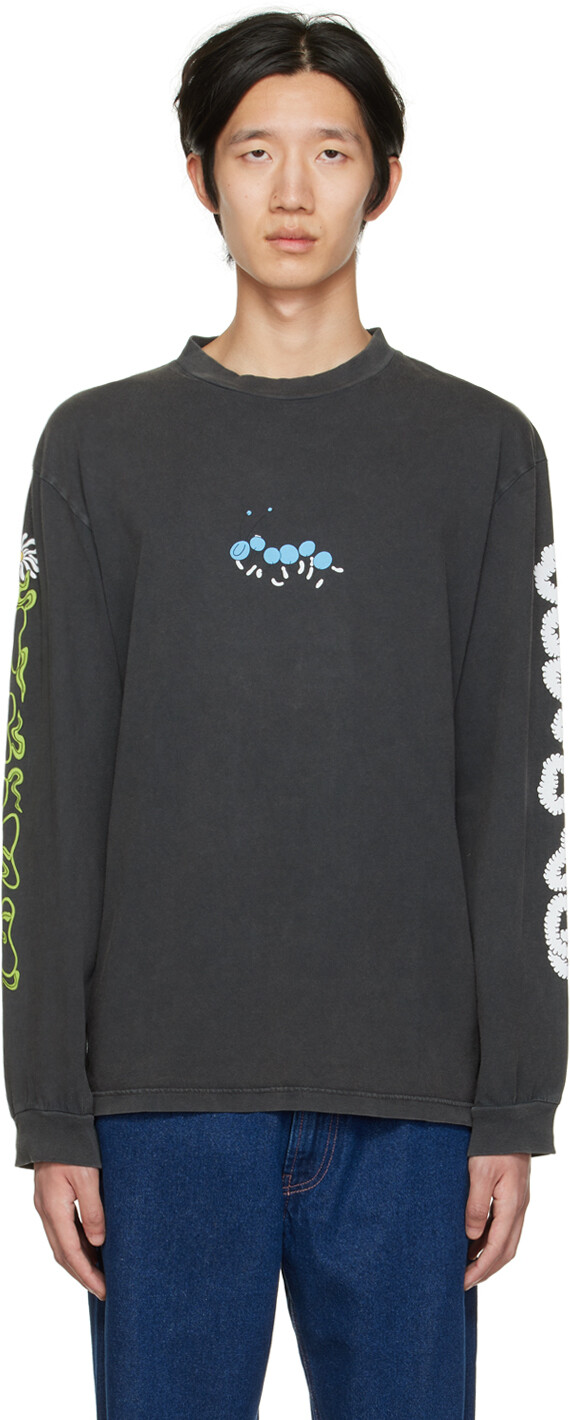 

Черная футболка с длинным рукавом Camille Potte Edition 'Hornyness For All' Carne Bollente