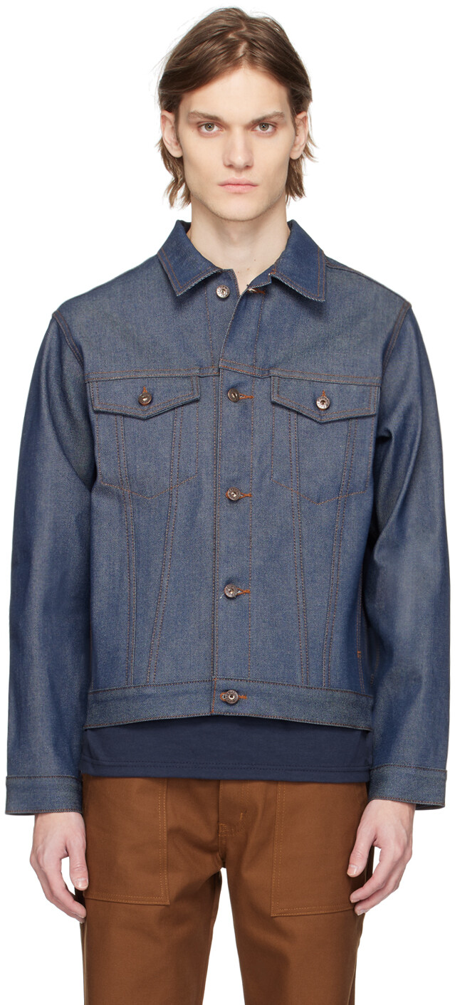 

Джинсовая куртка цвета индиго с селвиджем Naked & Famous Denim