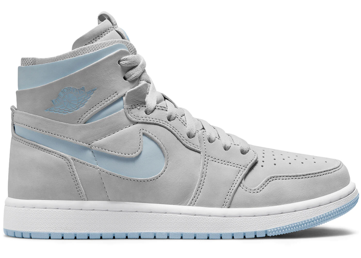 

Кроссовки Jordan 1 High Zoom Air CMFT Grey Fog Celestine Blue (Размер 37.5 RU)