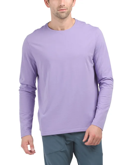 

Футболка Pima Cotton Spirit с длинными рукавами Greyson, цвет Windflower