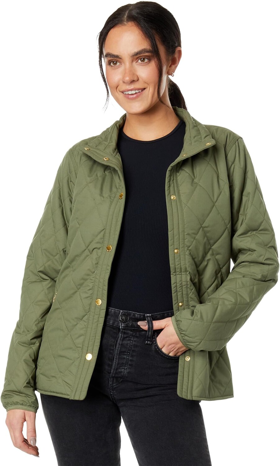 

Уютная стеганая куртка L.L.Bean, цвет Deep Olive