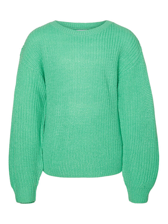 Свитер обычного кроя Vero Moda Girl, зеленый свитер обычного кроя vero moda girl синий