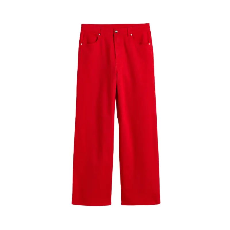 

Брюки H&M+ Wide-leg Twill, красный
