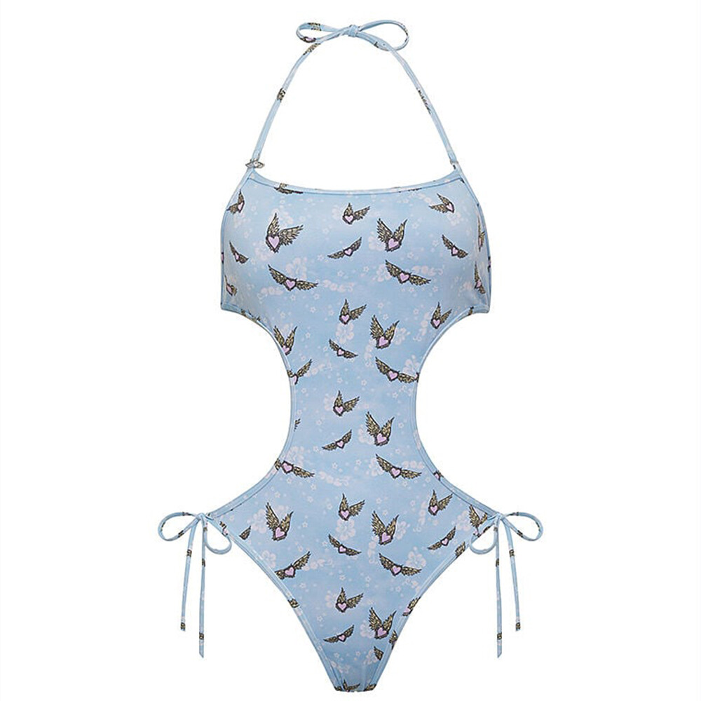 

Купальник Victoria's Secret Frankies Bikinis Amalia One-Piece, голубой