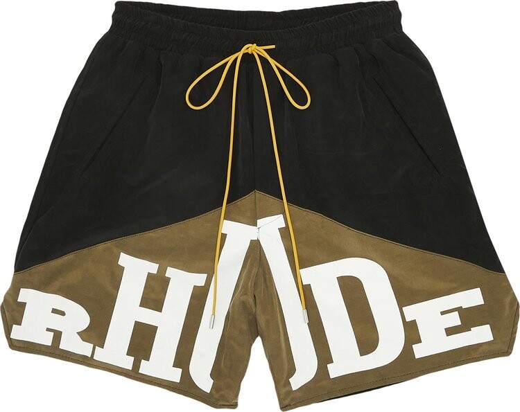 

Шорты Rhude Yachting Short 'Black/Olive', черный