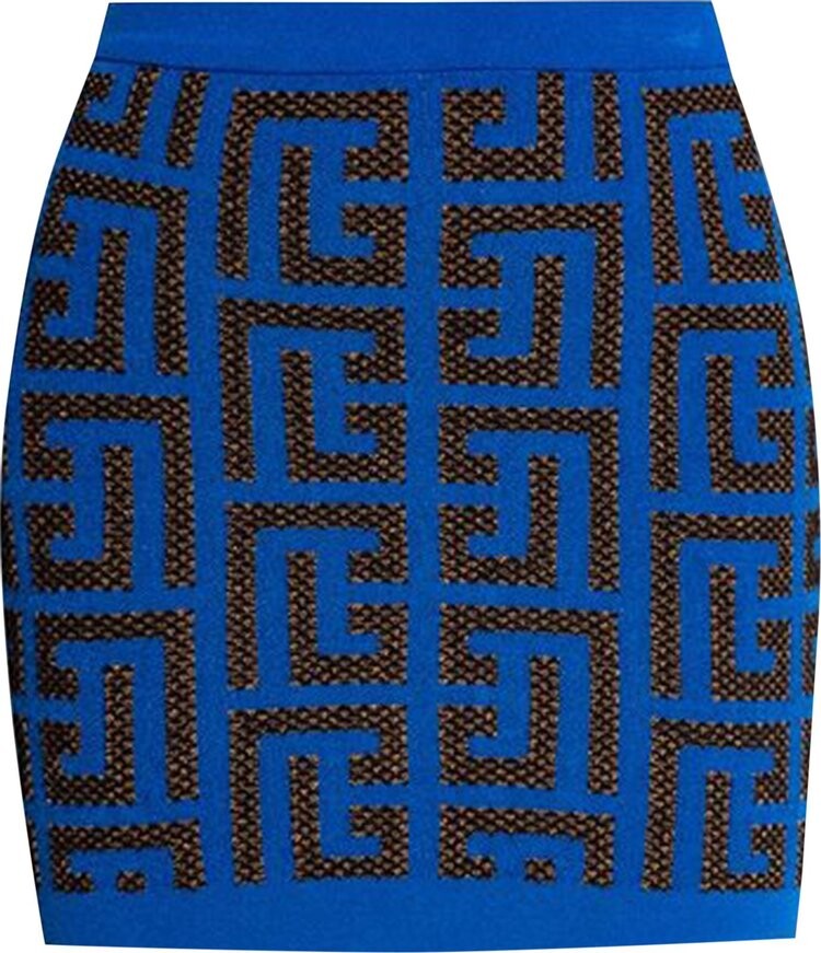 

Юбка Balmain Monogram Patterned Mini Skirt 'Blue/Black', черный