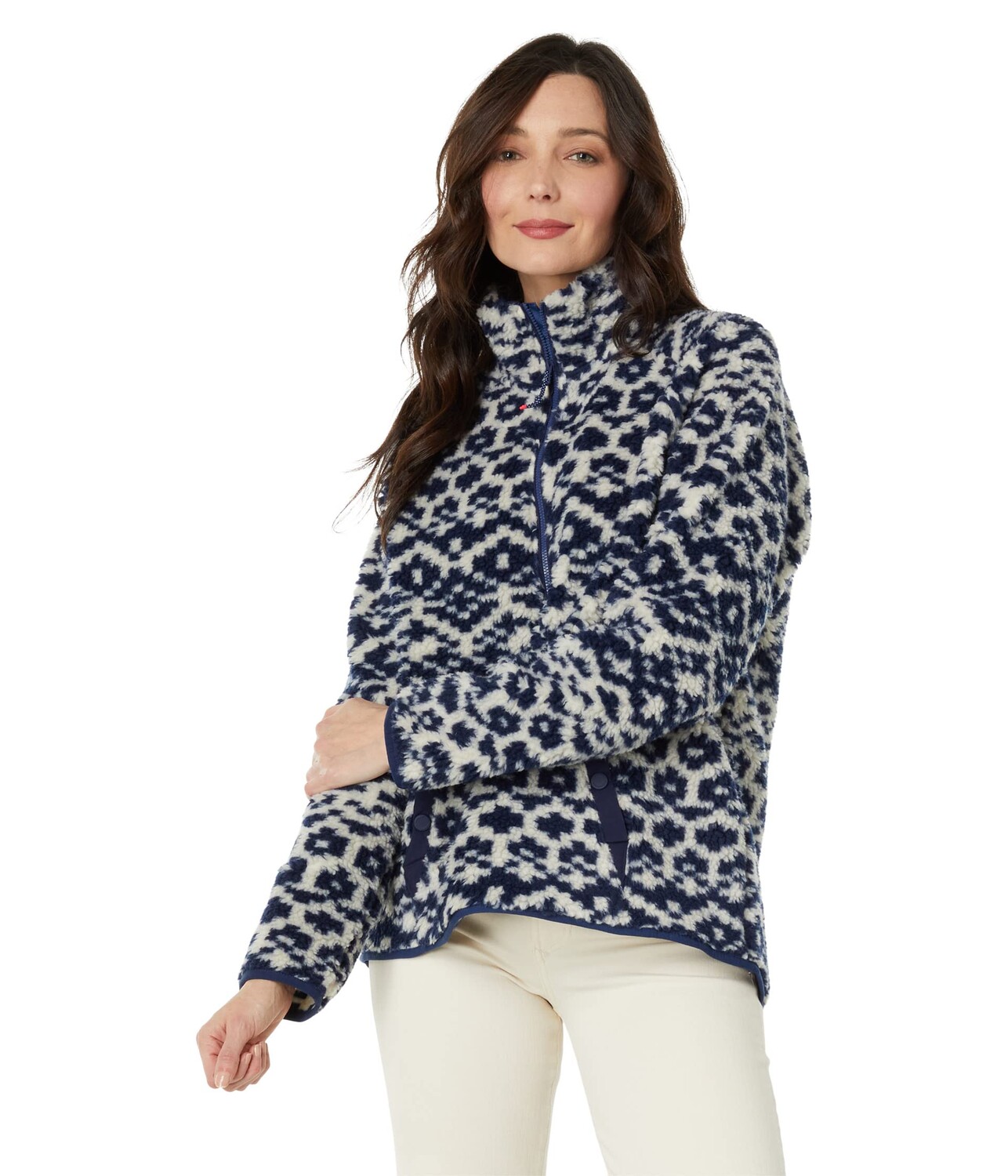 

Пуловер Vineyard Vines, Sherpa Fair Isle Popover, Серый