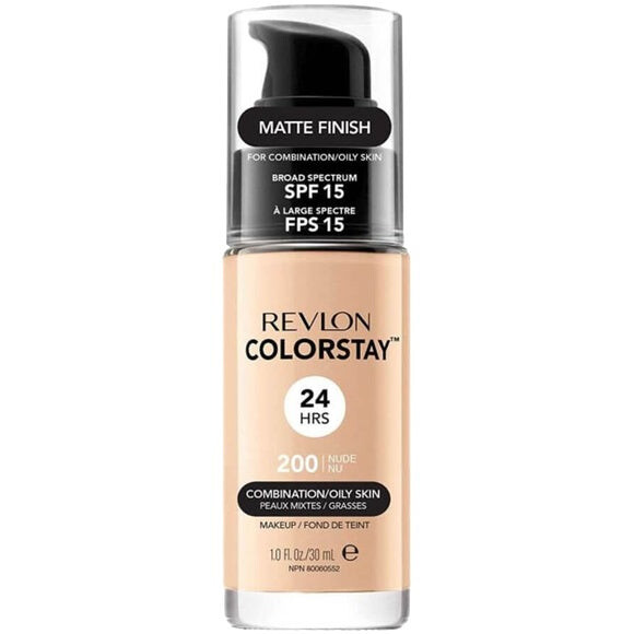 

Revlon Тональная основа ColorStay Makeup for Combination/Oily Skin SPF15 для комбинированной и жирной кожи 200 Nude 30ml