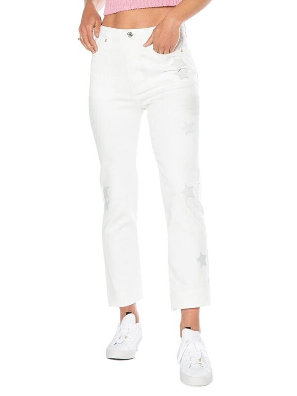 

Джинсы Juicy Couture Venice с разрезом по подолу, белый