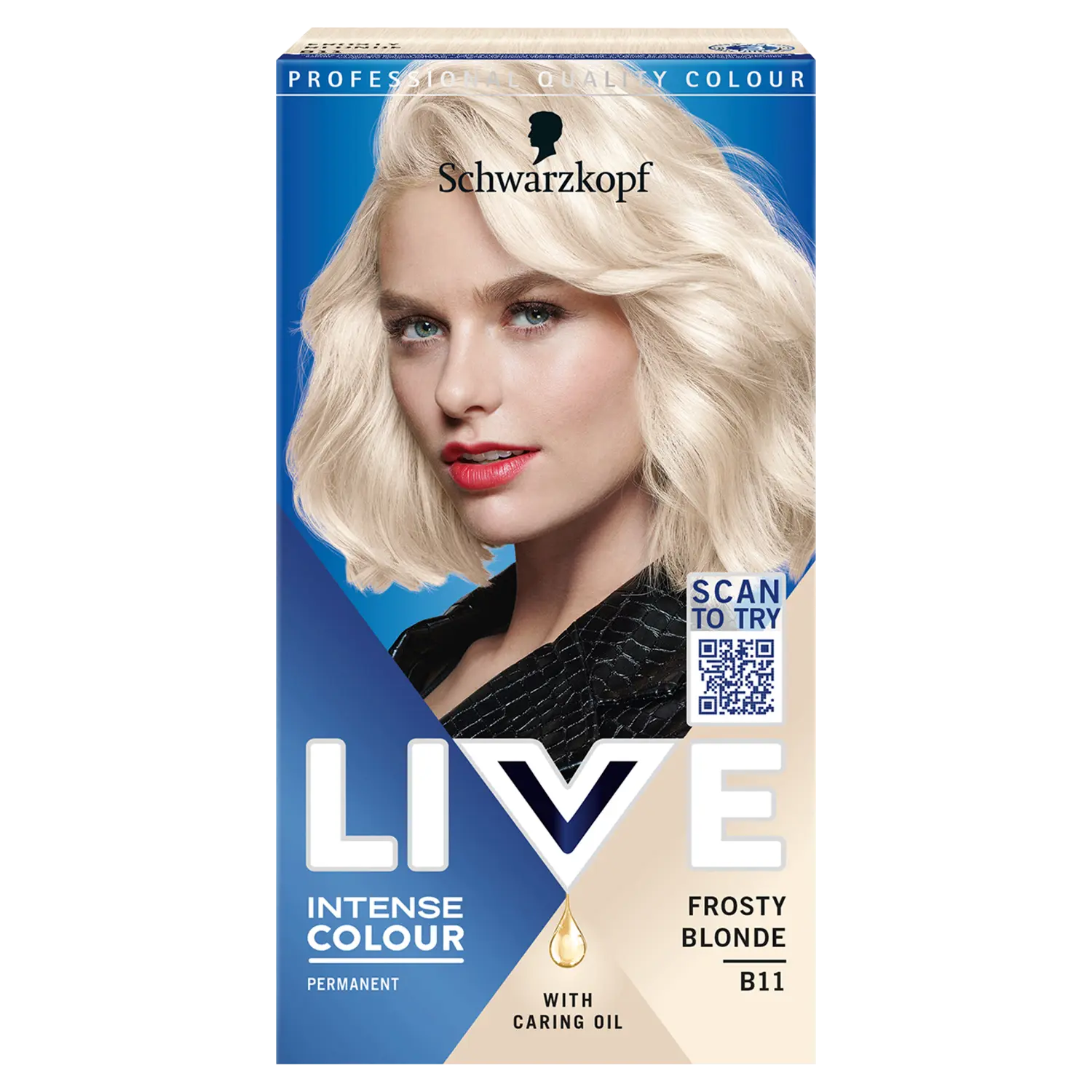 

Schwarzkopf Live Intense Colour краска для волос b11 морозный блонд, 1 упаковка